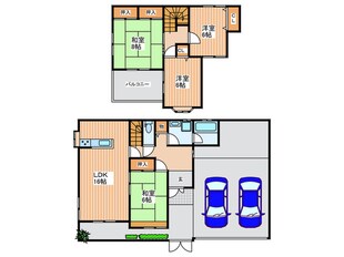 妙見坂7丁目戸建の物件間取画像